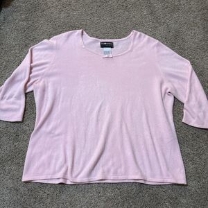 VTG SAG HARBOR Half SLEEVE Pink RETRO Bow Coquette Preppy Princess 2XL XXL Girly